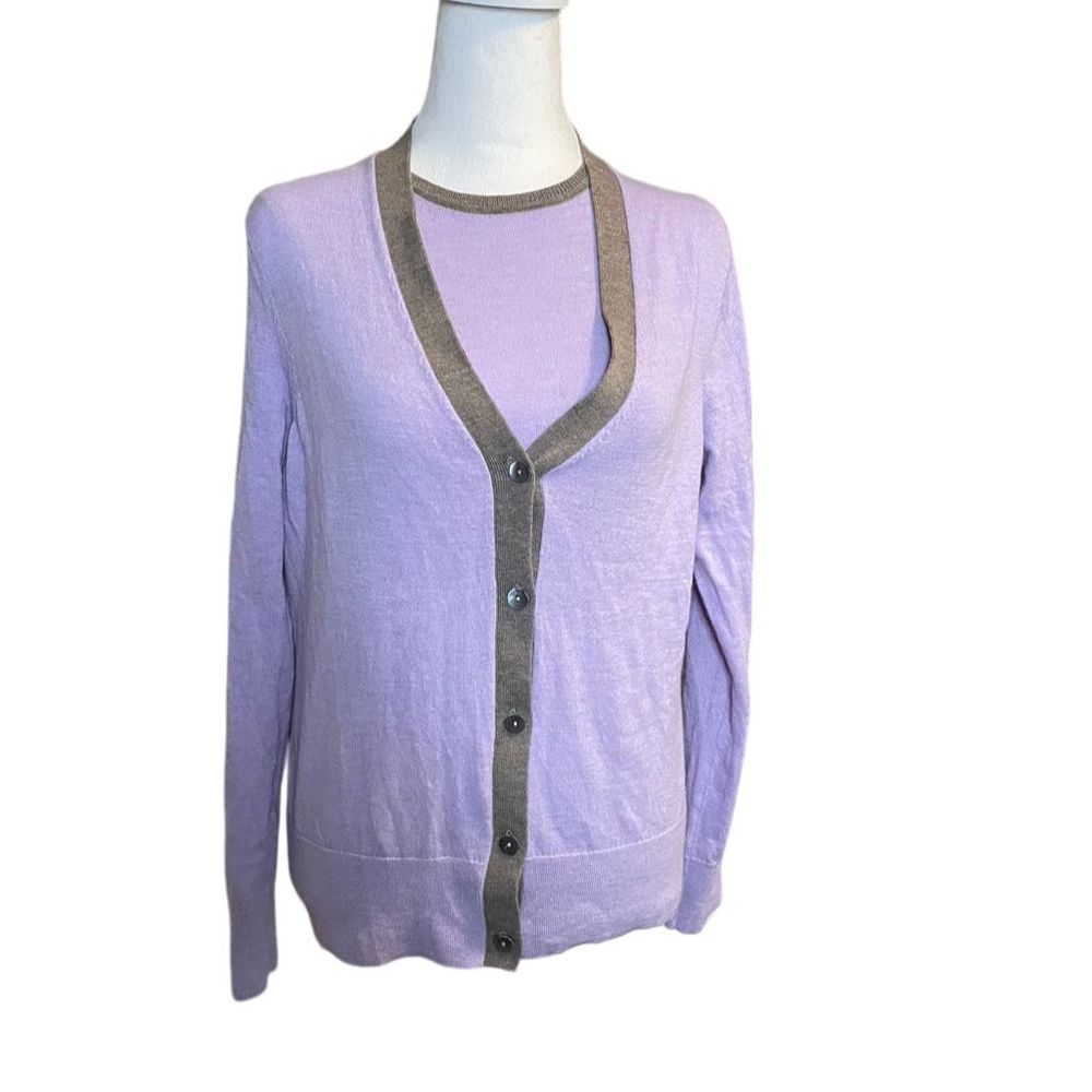 Brooks Brothers merino wool V-Neck Cardigan Sweater Set
